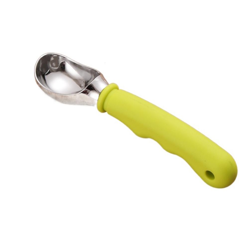 Creative Ice Cream Scoop Comfortable Ice Cream Ball Digger Ice Cream Dessert Spoon Restaurant зелёный