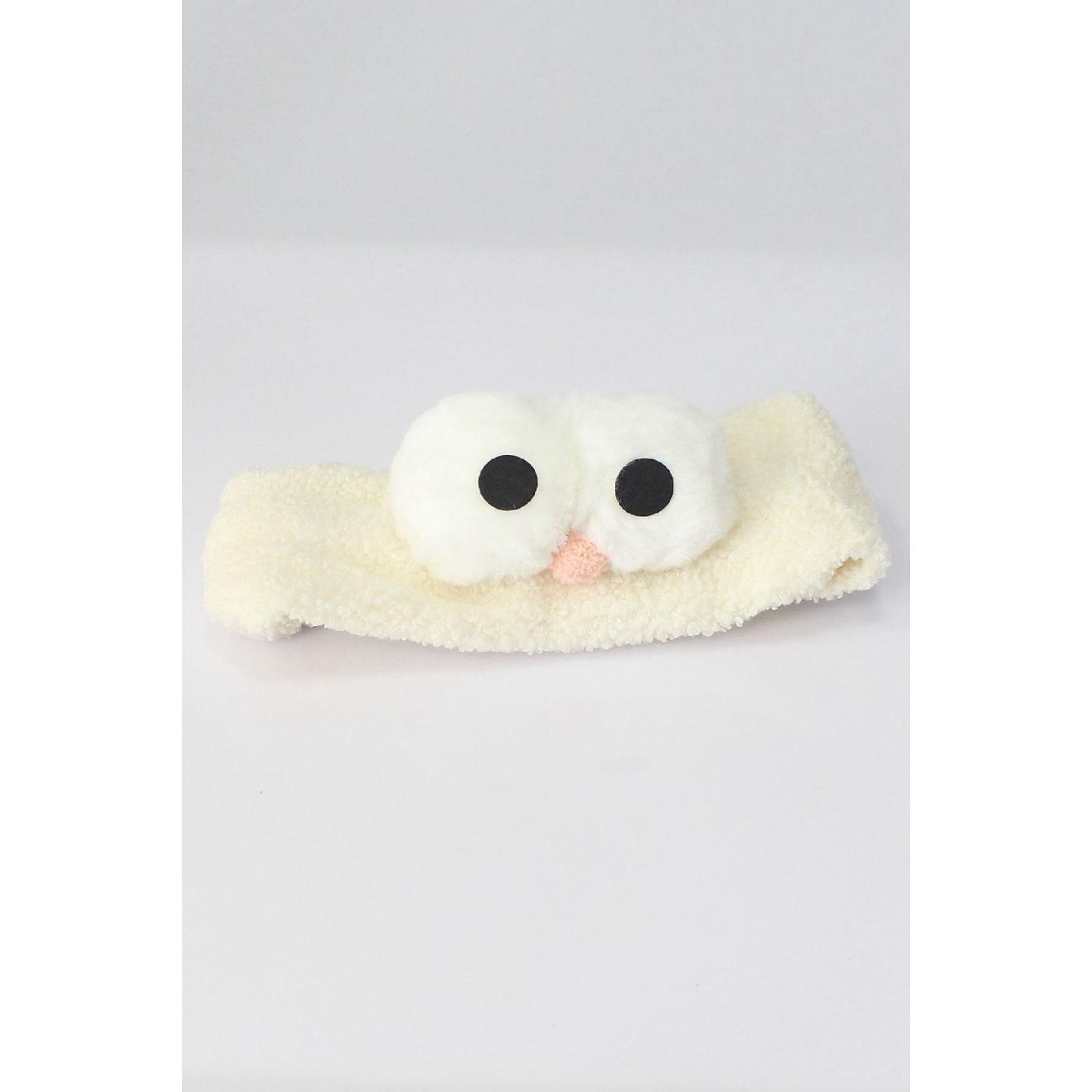 Owl Plush Bandana Makeup Spa Hair Band Cream чистый