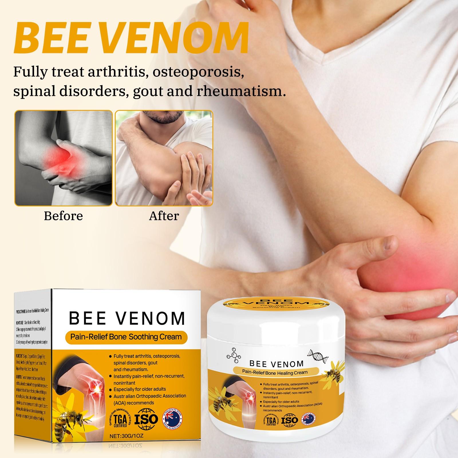 Bee Pain Cream, Bee Cream Joint Cream, Bee Ointment, Bee Cream Against Pain, Cream Soothing Cream Bee Care Gel. One Size
