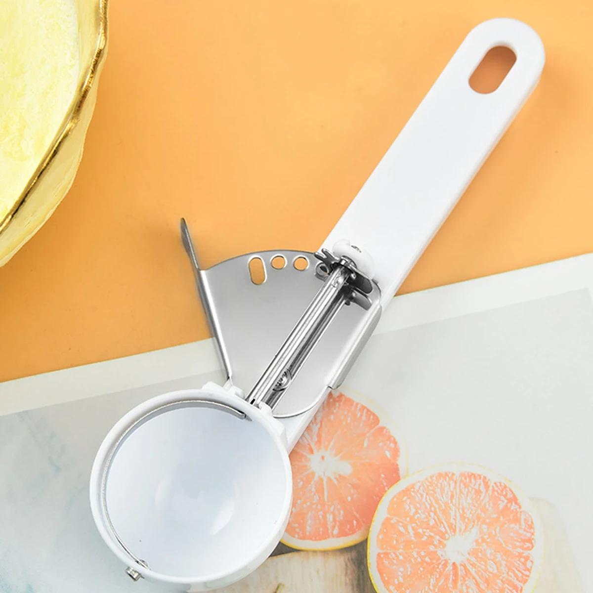 1pc-Adjustable Ice Cream Spoon Ice Cream Spoon Ice Cream Spoon Ice Cream Spoon Ice Cream Spoon Ice Cream Fruit Digger серебряный