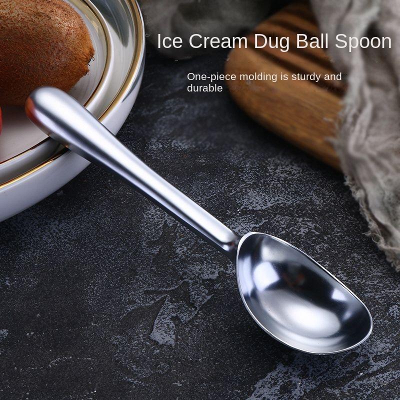 Household Ice Cream Spoon Ice Cream Spoon Ball Digger Multi-use Fruit Playing Ball Maker Household Spoon Ice Cream Spoon 16.5x3.8cm